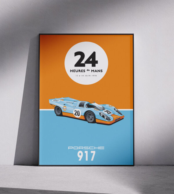 poster Porsche 917 Le Mans 1970 Gulf
