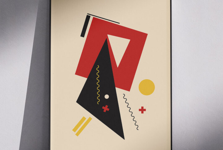 poster Futurismo arte astratta moderna
